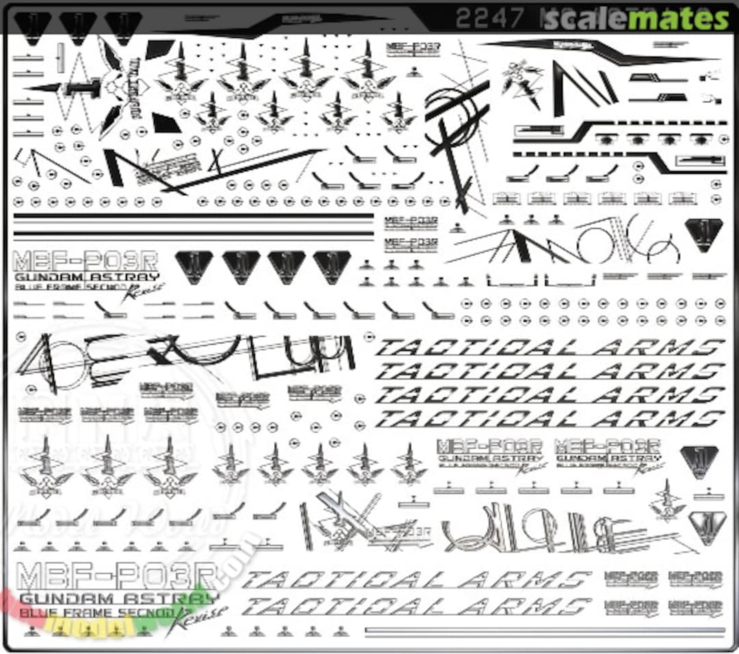 Boxart MG Gundam Astray Blue Frame Metal Stickers 2247 Easy Decal Boxart MG Gundam Astray Blue Frame Metal Stickers 2247 Easy Decal
