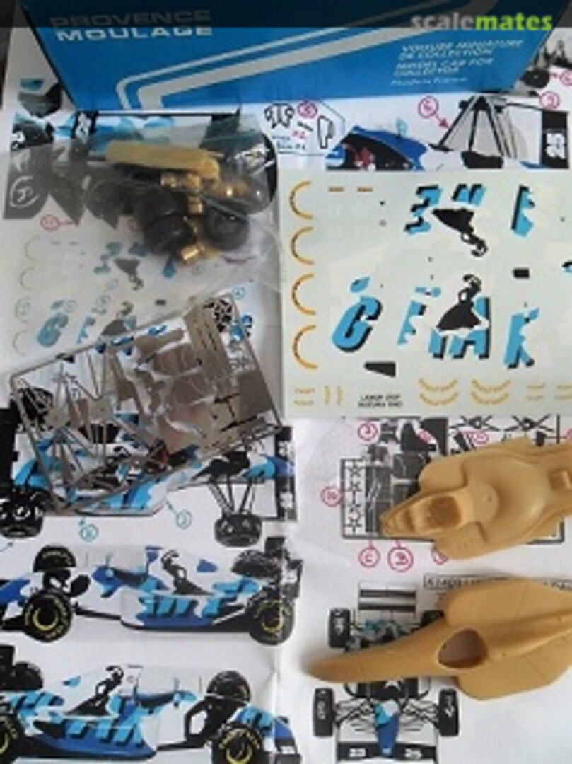 Boxart Ligier-Renault JS39 "Gitanes" F1 K1409 Provence Moulage Boxart Ligier-Renault JS39 "Gitanes" F1 K1409 Provence Moulage