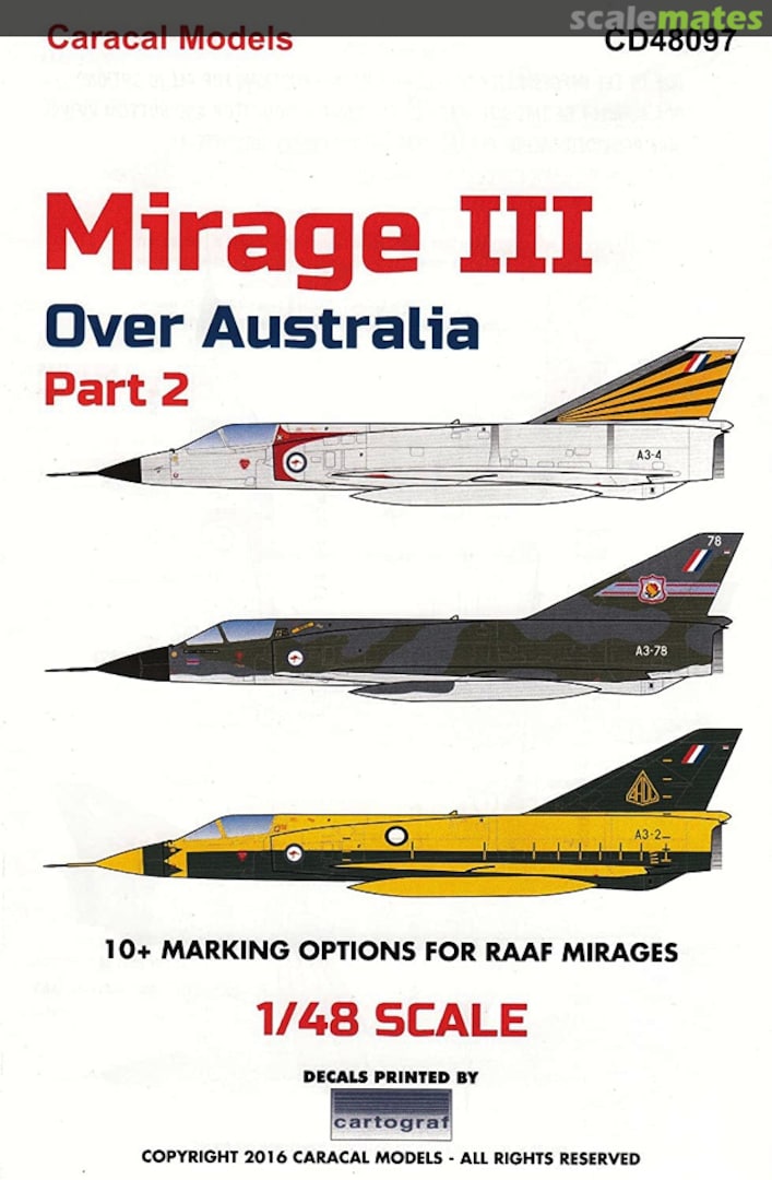 Boxart Mirage III Over Australia Part 2 CD48097 Caracal Models Boxart Mirage III Over Australia Part 2 CD48097 Caracal Models