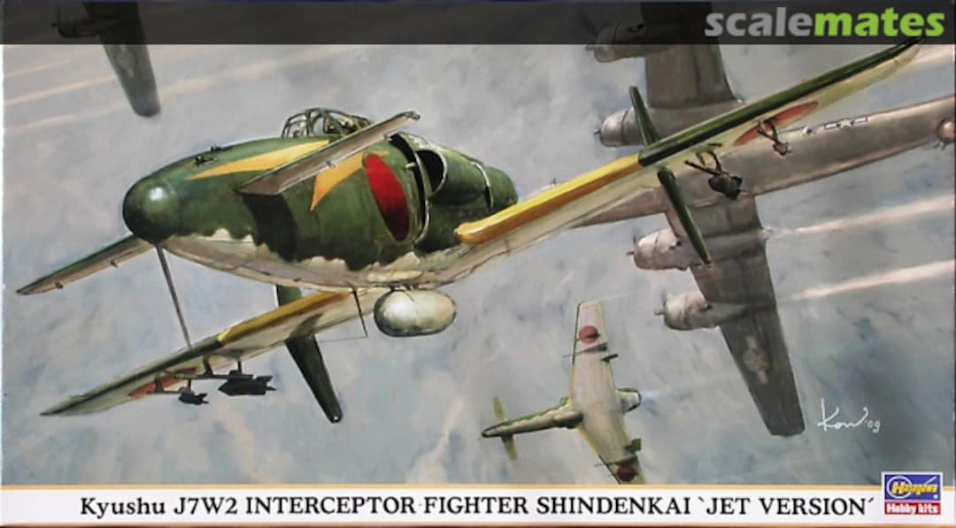 Boxart Kyushu J7W2 Interceptor Fighter Shindenkai 'Jet Version' 09846 Hasegawa Boxart Kyushu J7W2 Interceptor Fighter Shindenkai 'Jet Version' 09846 Hasegawa