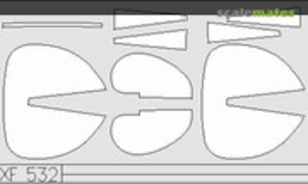 1:48 Albatros D. V Tail Surfaces (Eduard XF532) XF532