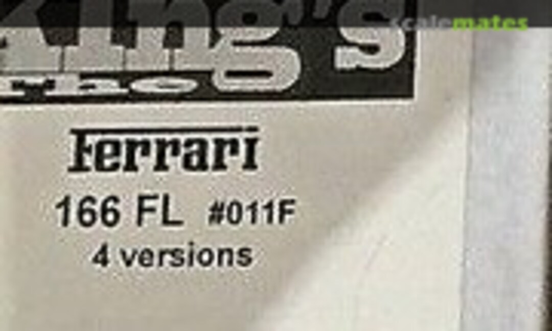 1:43 Ferrari 166 FL #011F (King´s Models )