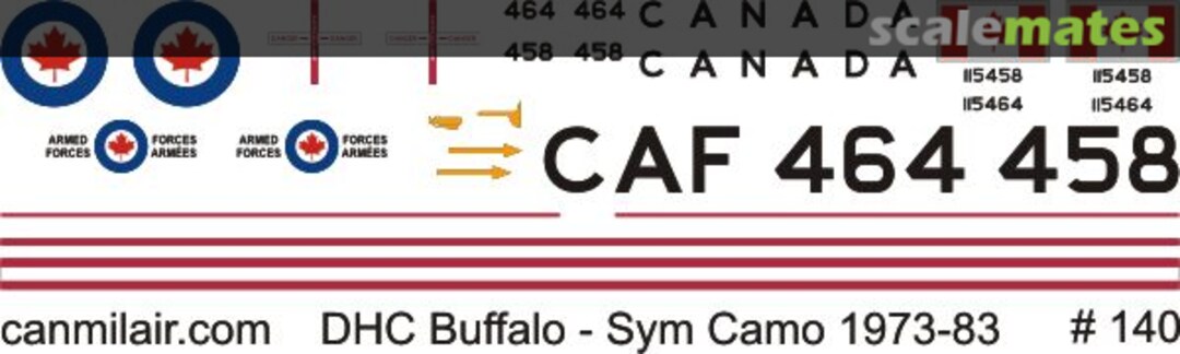 Boxart DHC-5 CC-115 Buffalo: Symmetrical Camouflage 1973-83 140-144 CanMilAir Boxart DHC-5 CC-115 Buffalo: Symmetrical Camouflage 1973-83 140-144 CanMilAir