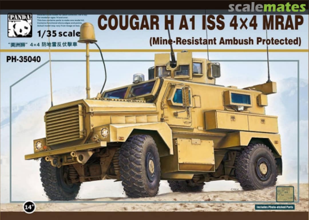 Boxart COUGAR H A1 ISS 4x4 MRAP PH-35040 Panda Hobby