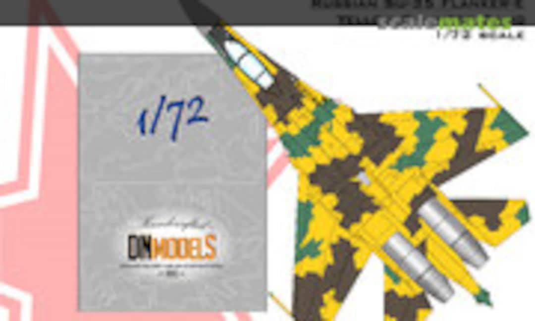 1:72 Su-35 Flanker-E Splinter Camouflage Paint Masks (DN Models 72/827-041) 72/827-041