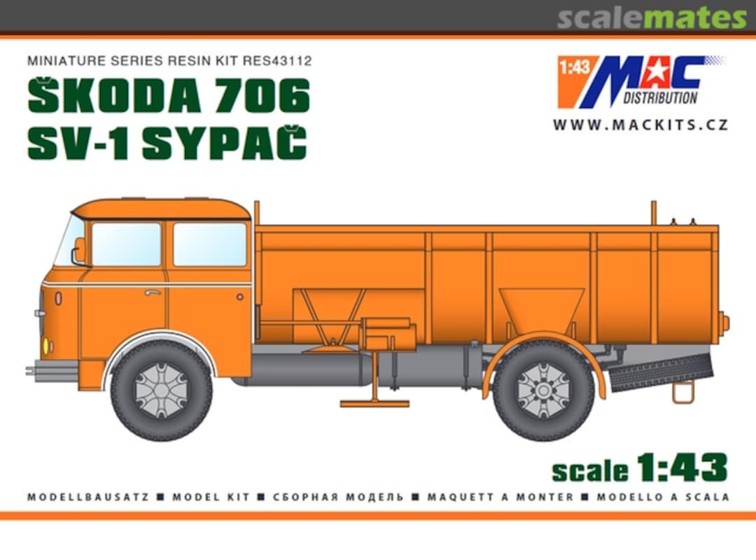 Boxart Škoda 706 SV-1 Sypač RES43112 MAC Distribution Boxart Škoda 706 SV-1 Sypač RES43112 MAC Distribution