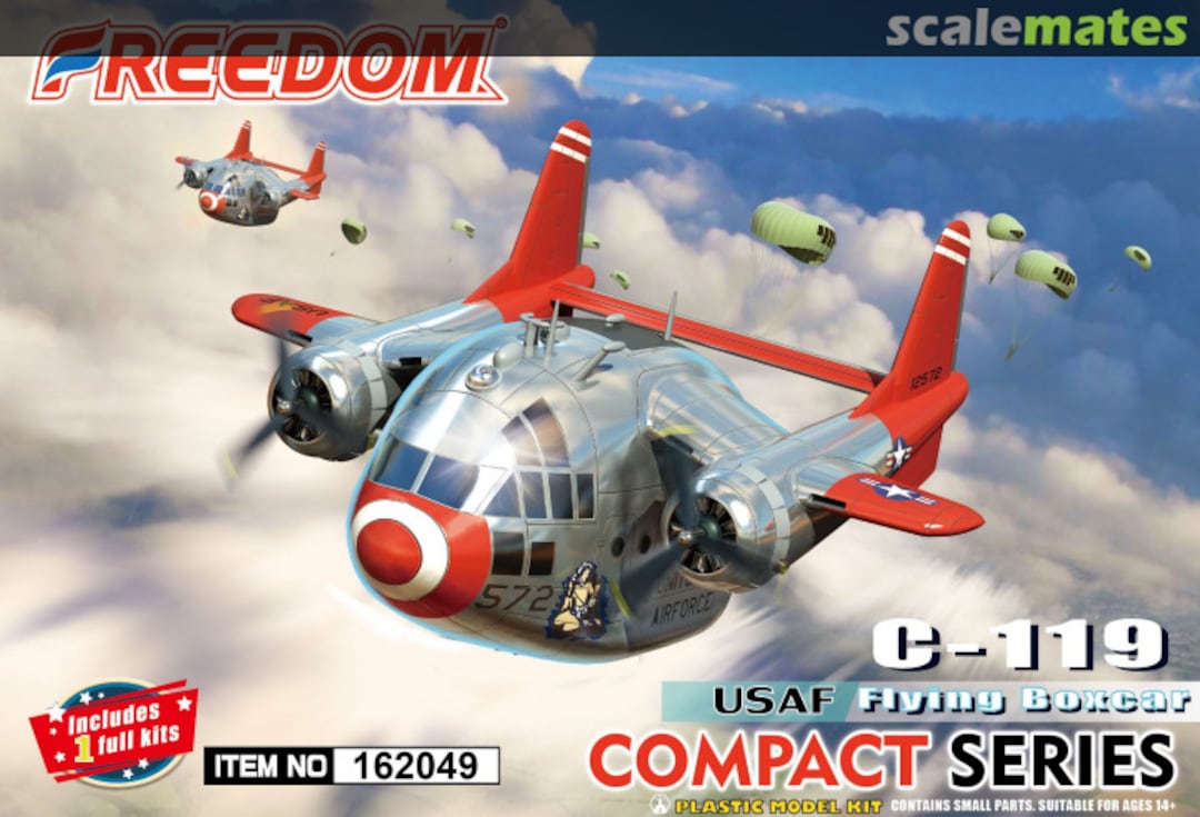 Boxart C-119 162049 Freedom Model Kits Boxart C-119 162049 Freedom Model Kits