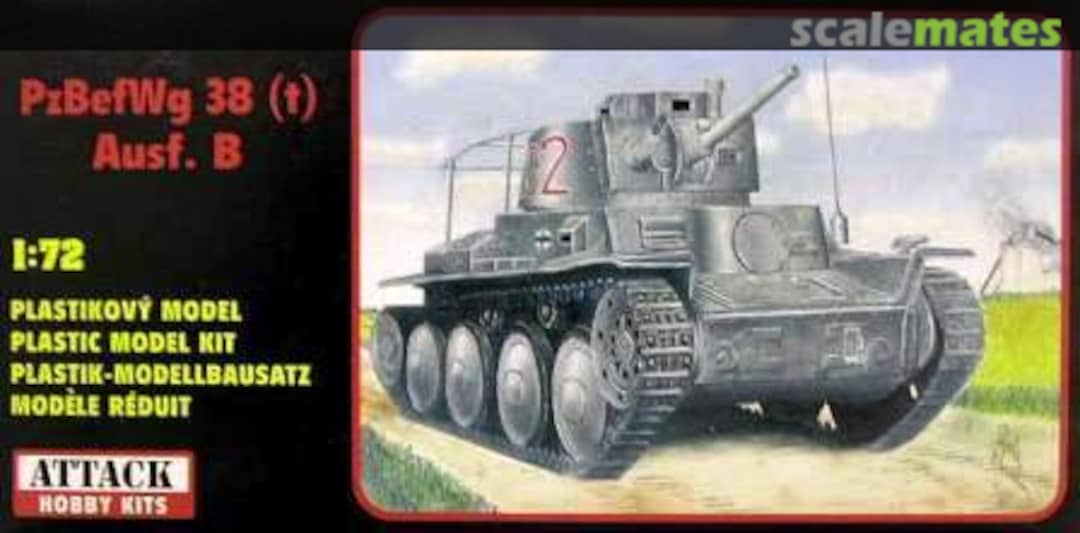 Boxart PzBefWg 38 (t) Ausf. B 72808 Attack Hobby Kits Boxart PzBefWg 38 (t) Ausf. B 72808 Attack Hobby Kits