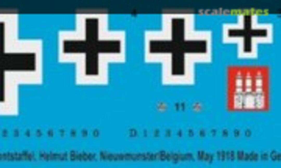 1:48 Albatros D.Va - D.7005/17, Seefrontstaffel, Helmut Bieber, Nieuwmunster, Belgien April/Mai (Peddinghaus-Decals 48 3891) 48 3891