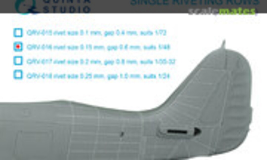 1:48 Single Riveting Row (Quinta Studio QRV-016)