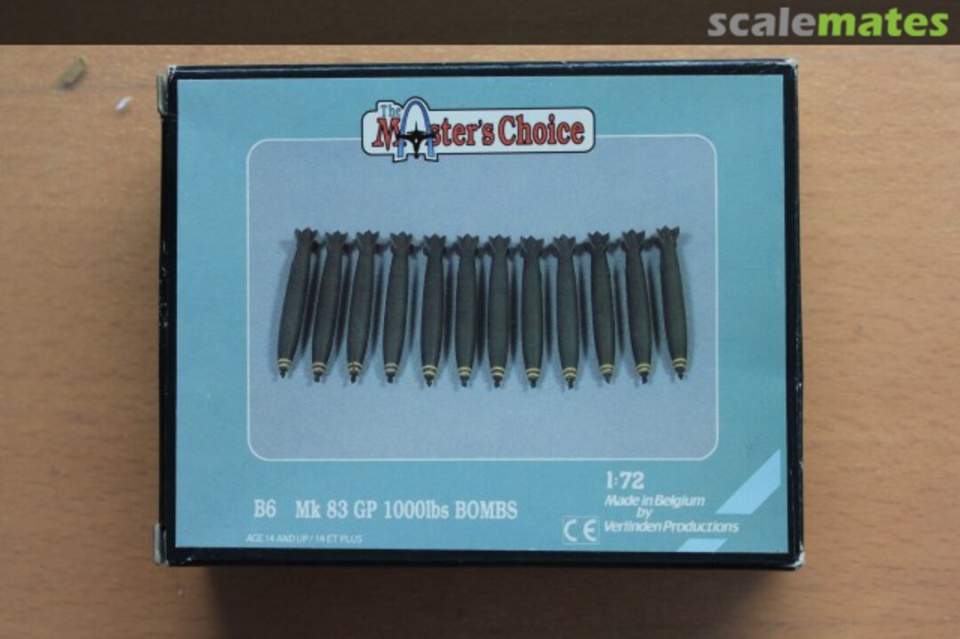 Boxart Mk 83 GP 1000lb bombs B6 Verlinden Productions