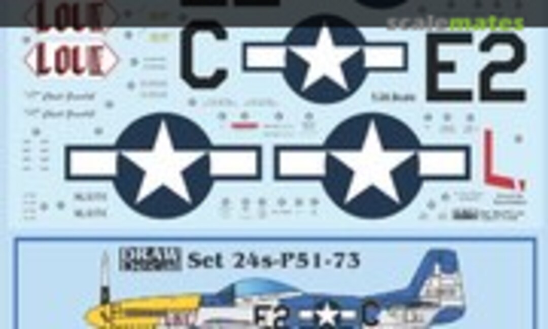 1:24 “Lou IV” P-51D (Draw Decal 24-P51-73) 24-P51-73