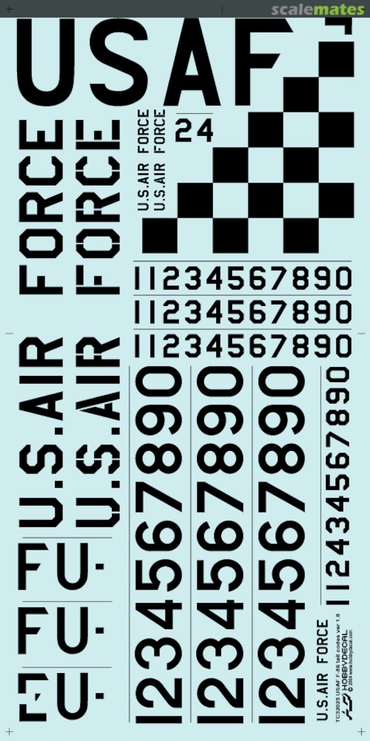 Boxart USAF F-86 Sabre Tail Codes Ver 1.0 TC32025V1 HobbyDecal Boxart USAF F-86 Sabre Tail Codes Ver 1.0 TC32025V1 HobbyDecal