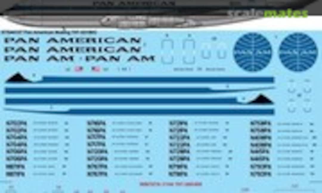1:144 Pan Am delivery Boeing 707-321/B/C (26 Decals STS44137)