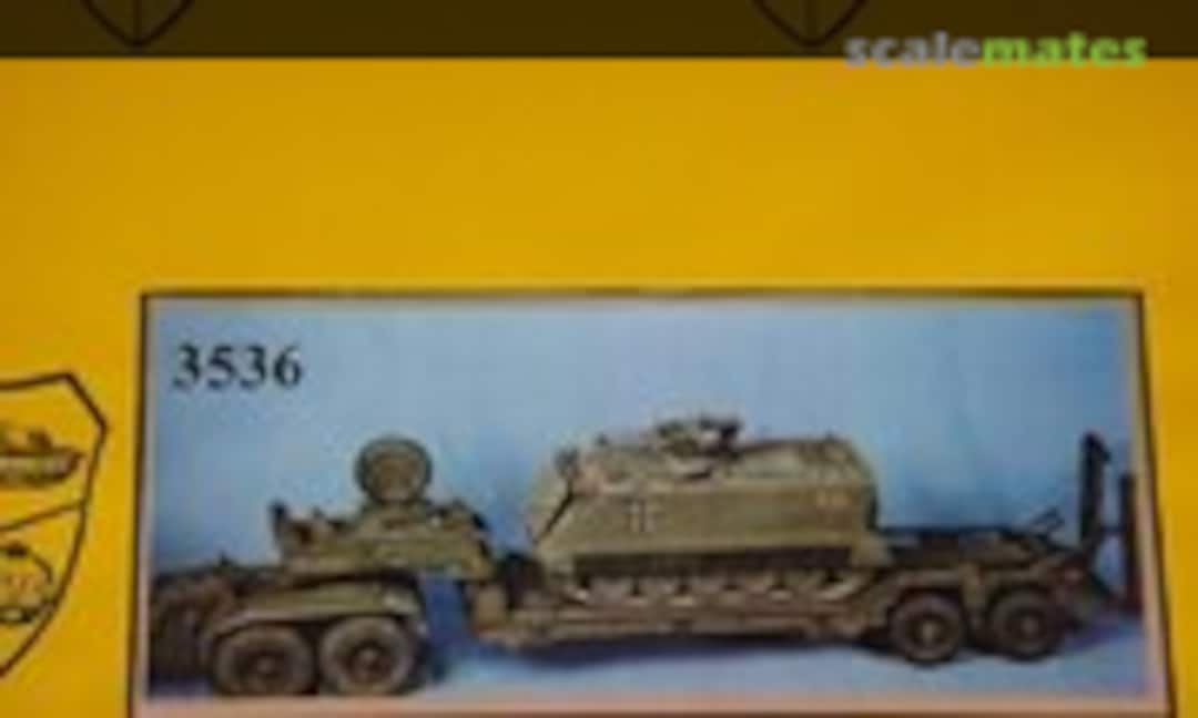 1:35 Sattelauflieger 25ton trailer f/ FAUN 912SA Zugmaschine 6x6 (Elite Modell 3536) 3536