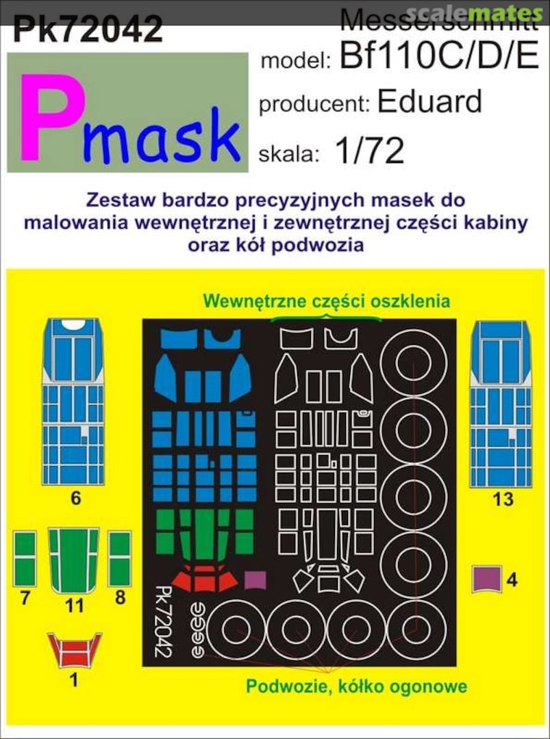 Boxart Messerschmitt Bf110C/D/E PK72042 Pmask Boxart Messerschmitt Bf110C/D/E PK72042 Pmask