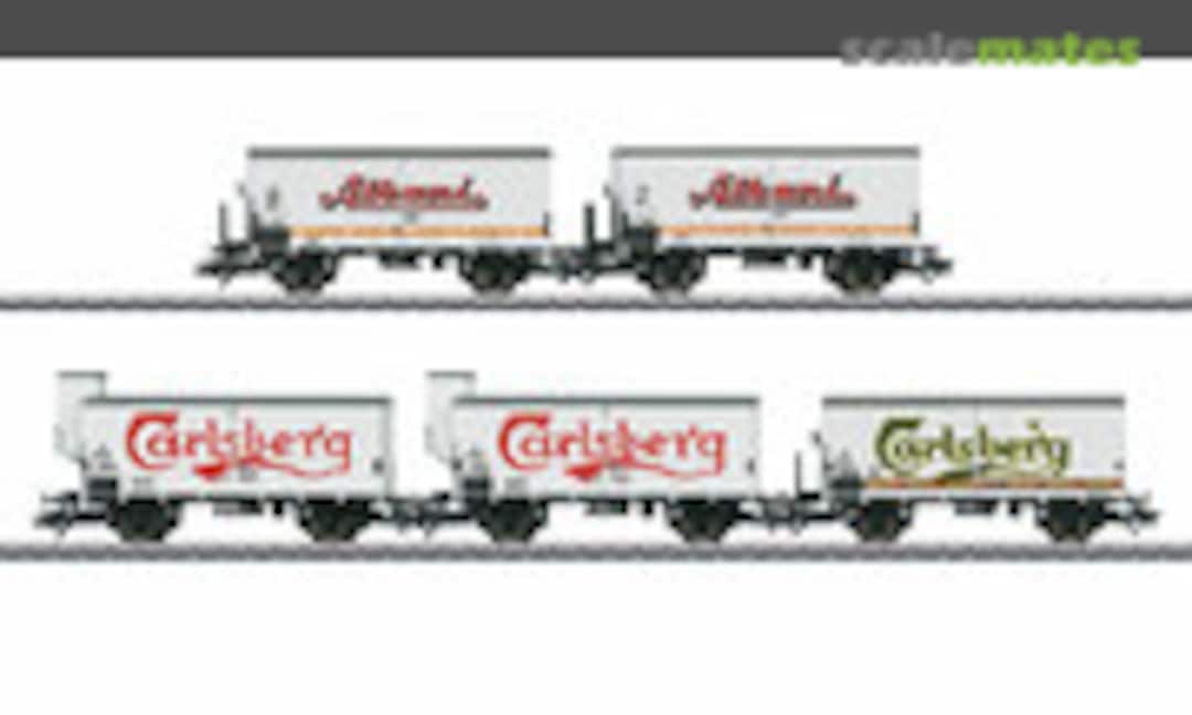 5pc Danish beer car set type IB, DSB (Märklin 48779)
