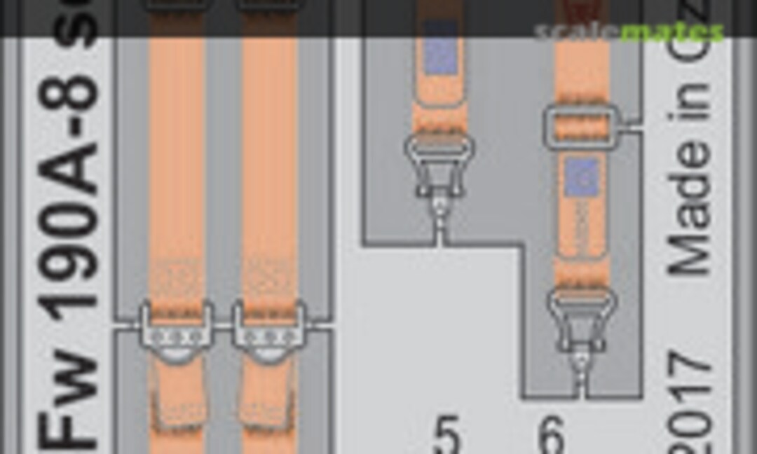 1:32 Fw 190A-8 seatbelts (Eduard 33179)