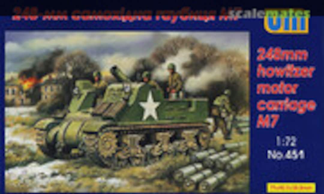 1:72 M7 Howitzer Motor Carriage with a 9.75-inch Heavy Mortar (UM  451)