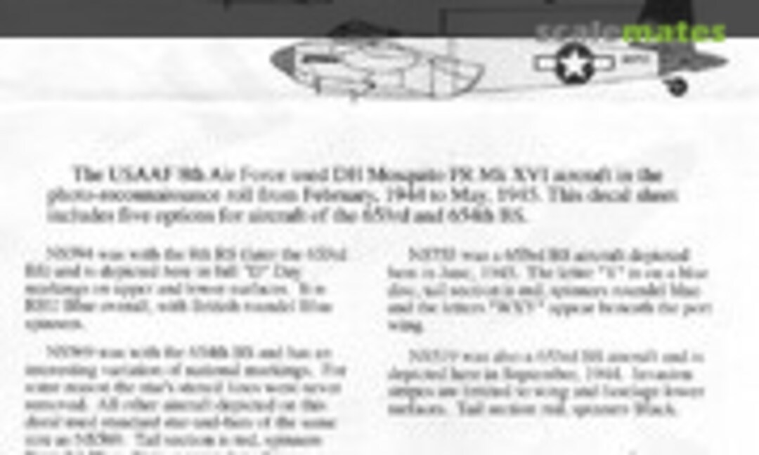 1:48 USAAF 8th. Air Force (Ventura V4857) V4857