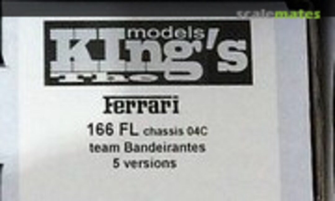 1:43 Ferrari 166 FL #04C Team Bandeirantes (King´s Models )