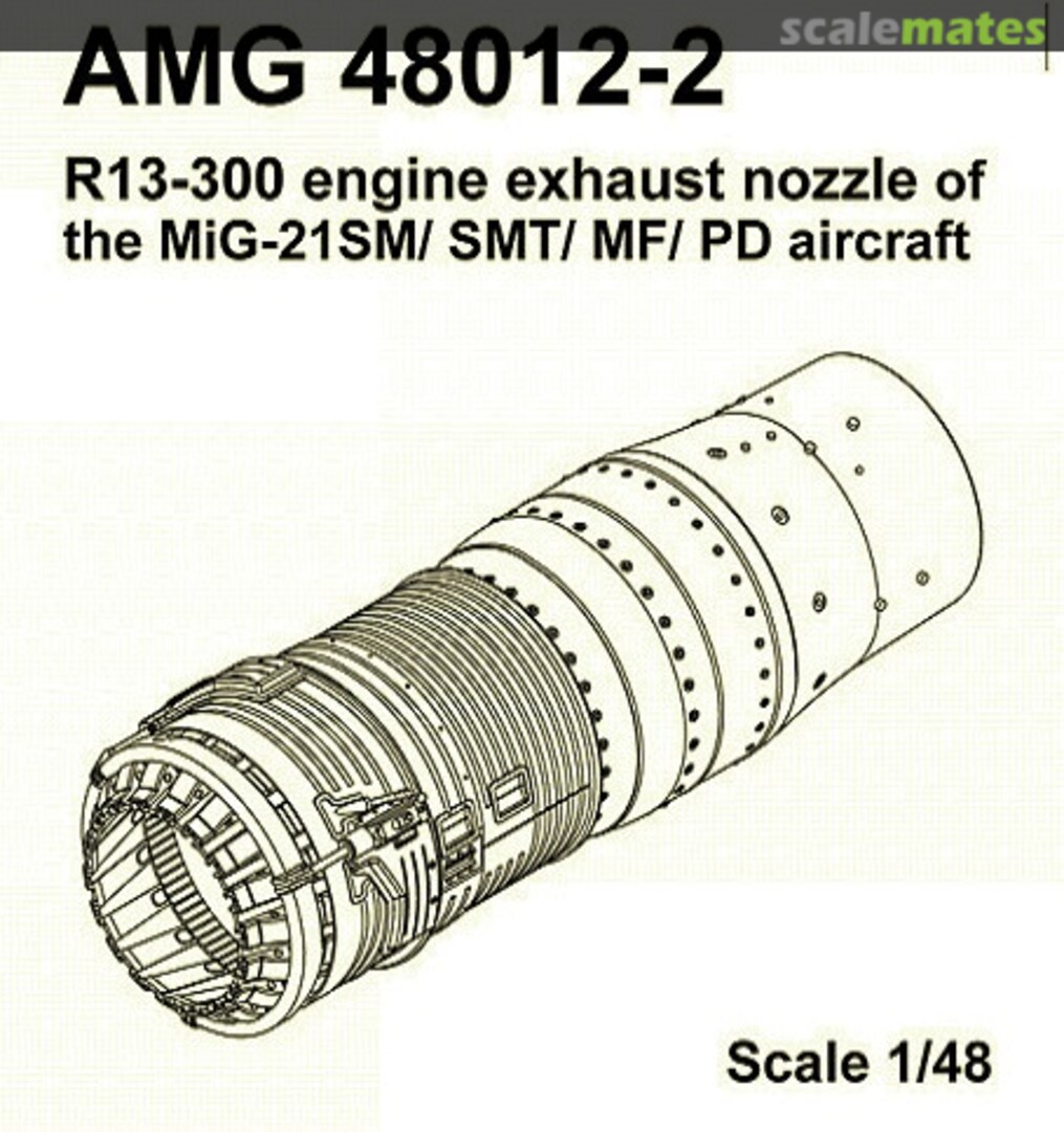 Boxart MiG-21SM / SMT / MF / PD exhaust nozzle 48012-2 Amigo Models Boxart MiG-21SM / SMT / MF / PD exhaust nozzle 48012-2 Amigo Models