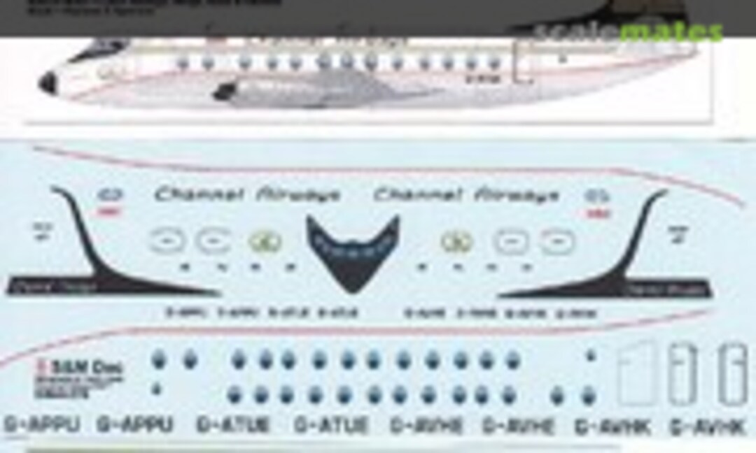 1:144 Channel Airways Viscount 800 (S&M Dec SM44-278) SM44-278