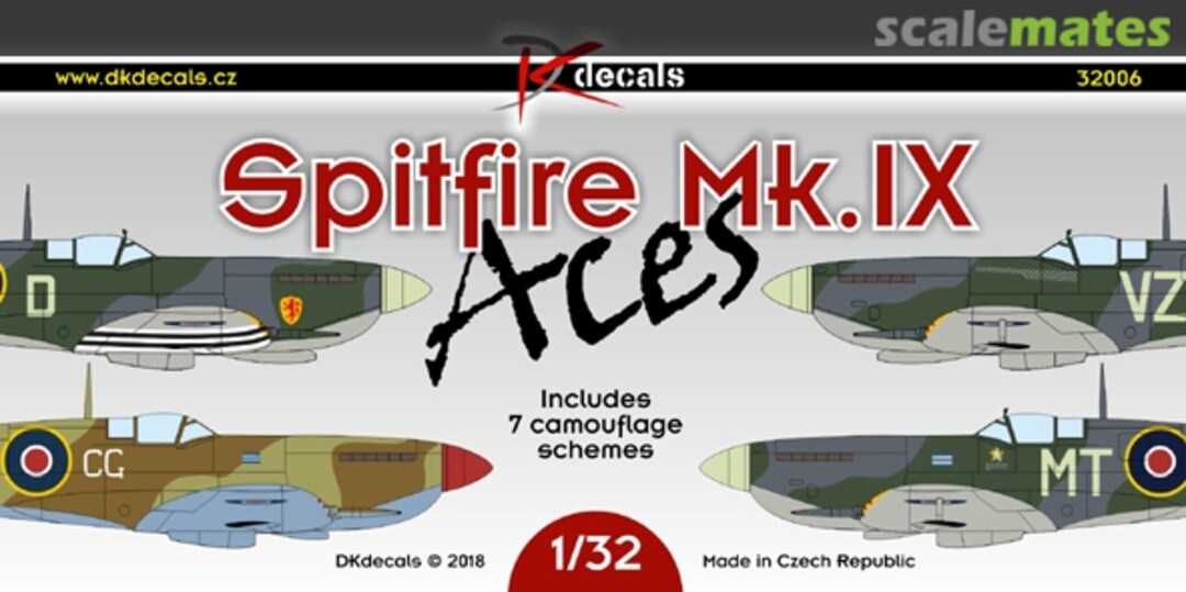 Boxart Spitfire Mk. IX 32006 DK Decals Boxart Spitfire Mk. IX 32006 DK Decals