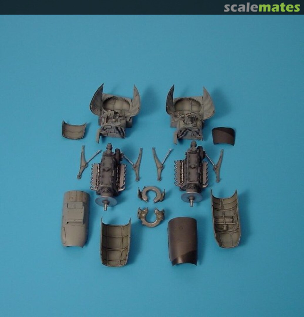 Boxart Messerschmitt Me 410A1 - Engine Detail Set 4170 Aires Boxart Messerschmitt Me 410A1 - Engine Detail Set 4170 Aires