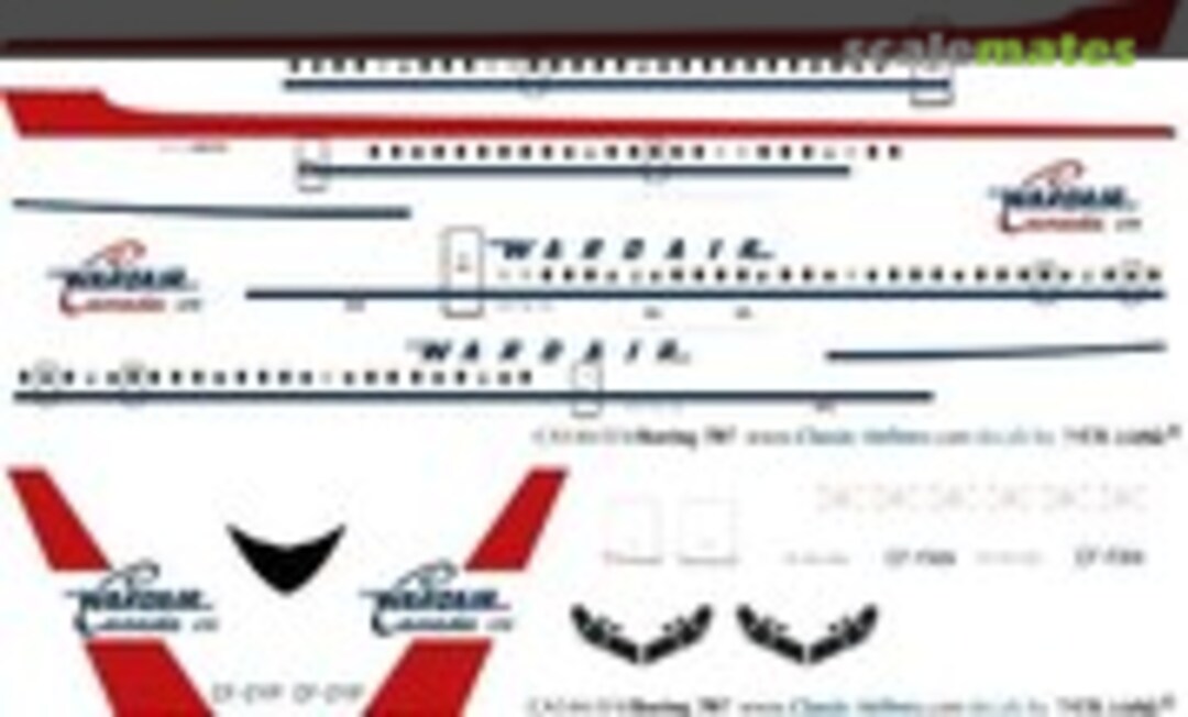 1:144 Wardair 707 (Classic Airlines CA144-024) CA144-024