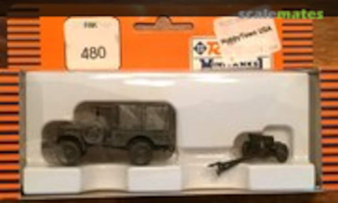 1:87 Dodge 3/4 ton Truck w/37mm Anti Tank Gun (Roco Minitanks 480)
