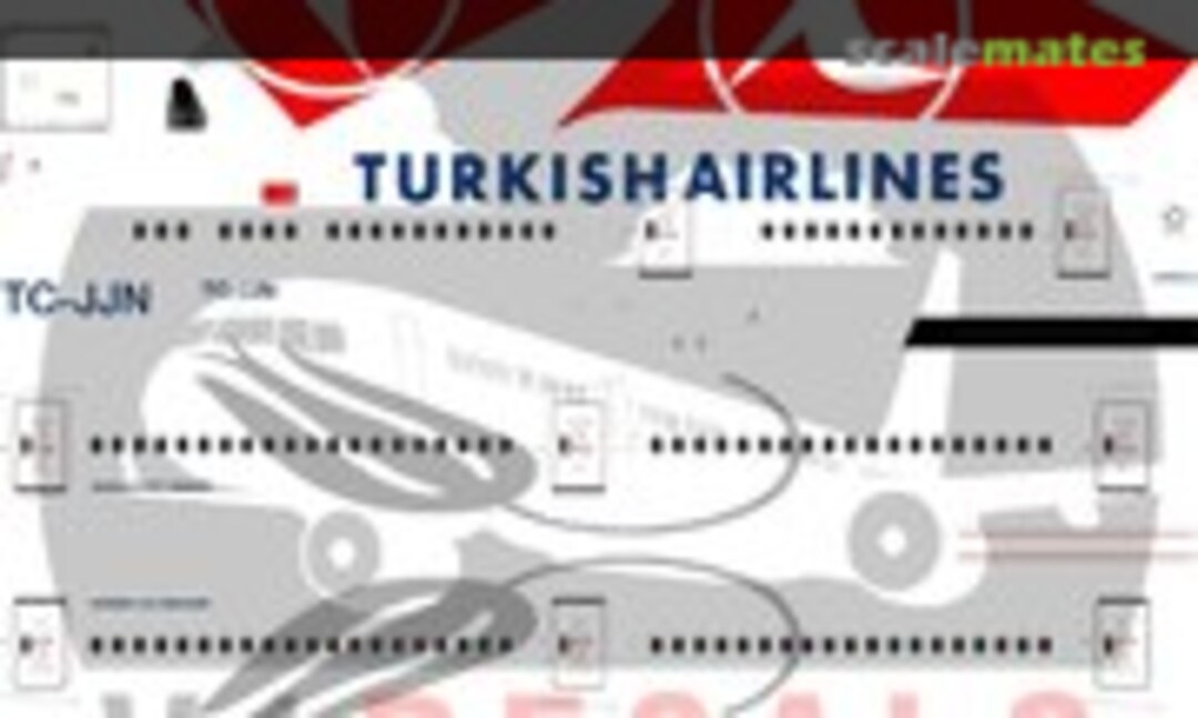 1:144 Turkish Airlines Boeing 777-300 (V1 Decals V1D0070-144) V1D0070-144