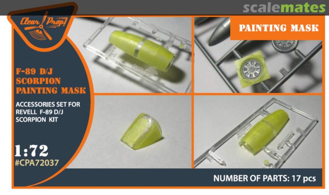 Boxart F-89 D/J Scorpion Painting Mask CPA72037 Clear Prop!