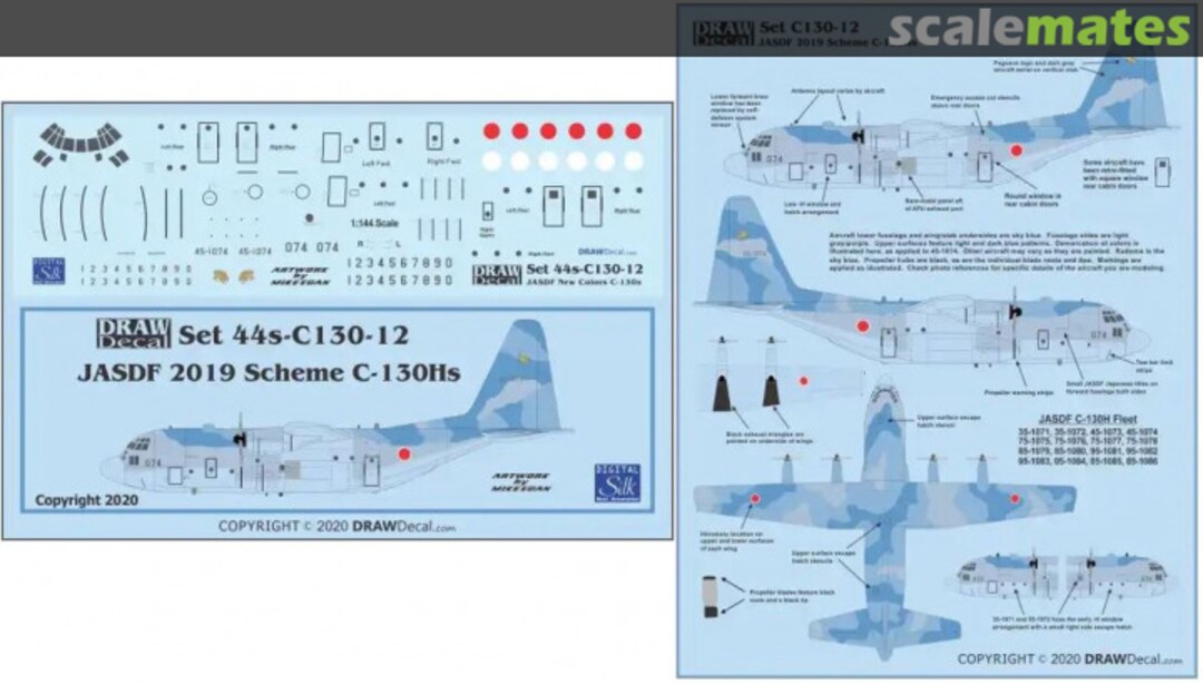 Boxart JASDF 2019 Scheme C-130Hs 14s-C130-12 Draw Decal Boxart JASDF 2019 Scheme C-130Hs 14s-C130-12 Draw Decal