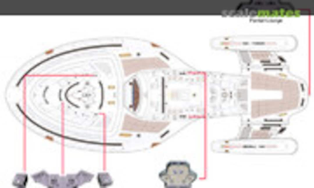 1:677 1/670 Voyager Interiors Set 1 (Spaceways Parts UKL737YA3) UKL737YA3