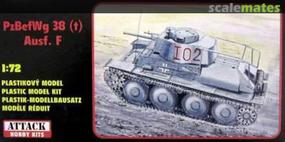 Boxart PzBefWg 38 (t) Ausf. F 72809 Attack Hobby Kits Boxart PzBefWg 38 (t) Ausf. F 72809 Attack Hobby Kits
