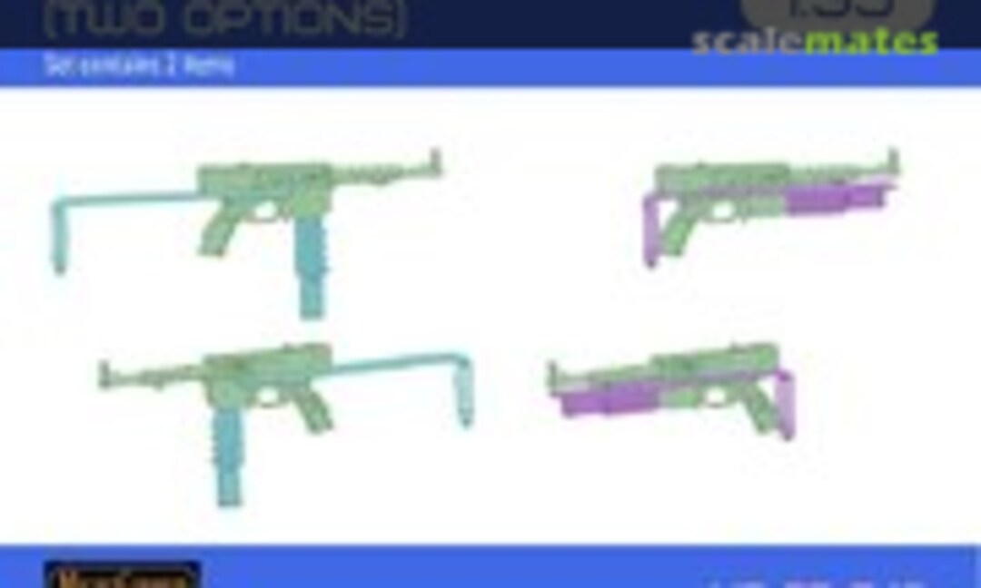 1:35 French MAT-49 Submachine Gun (Two Options) (3D MicroCosmos MC-35-549) MC-35-549