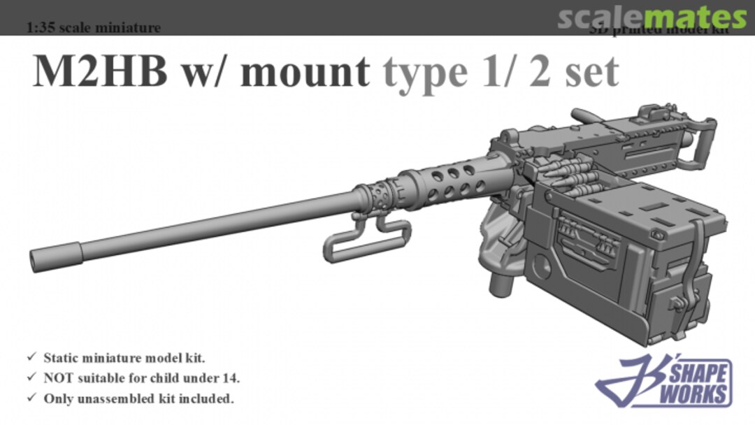 Boxart M2HB w/ mount type 1 (2 set) JS35A023 Js' Shapeworks