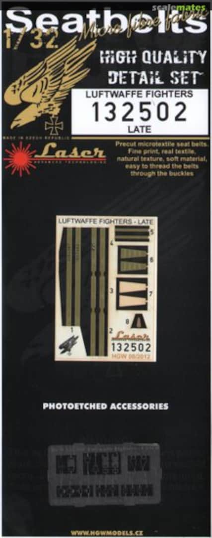 Boxart Seatbelts Luftwaffe Fighters 132502 HGW Models Boxart Seatbelts Luftwaffe Fighters 132502 HGW Models