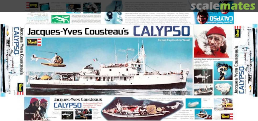 Boxart Jacques-Yves Cousteau's Calypso H-575 Revell Boxart Jacques-Yves Cousteau's Calypso H-575 Revell
