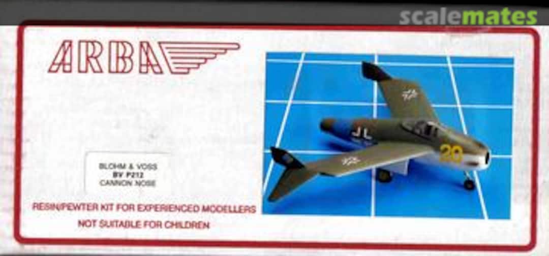 Boxart BLOHM AND VOSS BV P-212 W/CANNON NOSE  Arba
