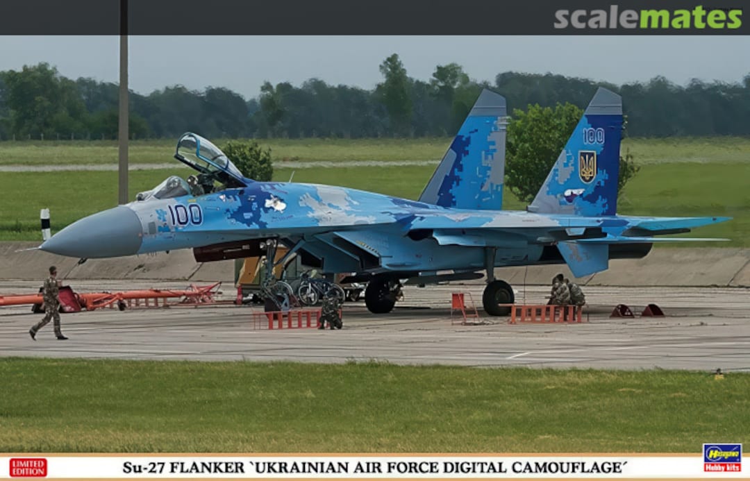 Boxart Su-27 Flanker `Ukrainian Air Force Digital Camouflage´ 02166 Hasegawa Boxart Su-27 Flanker `Ukrainian Air Force Digital Camouflage´ 02166 Hasegawa
