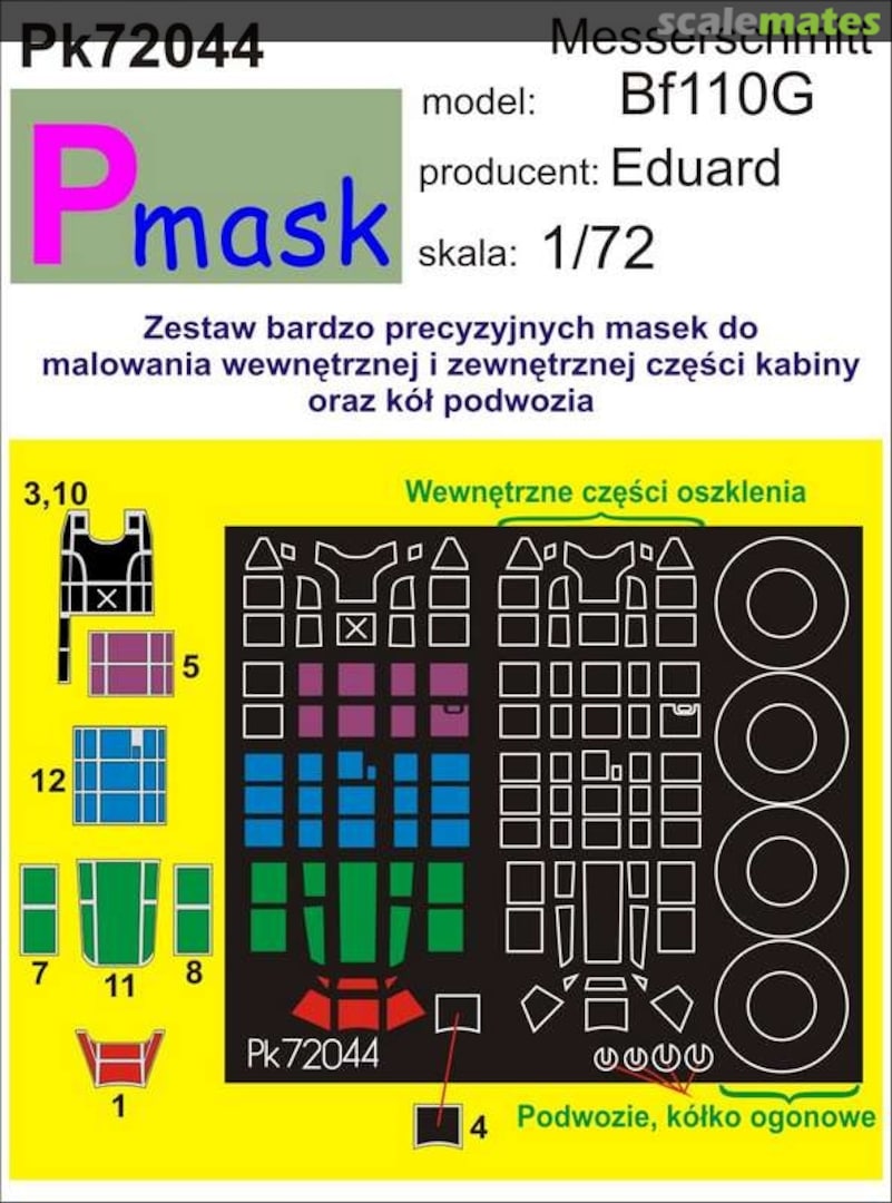Boxart Messerschmitt Bf110G PK72044 Pmask Boxart Messerschmitt Bf110G PK72044 Pmask