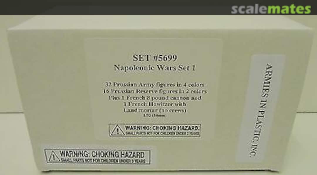 Boxart Prussian Soldiers & French w/- 8 Lbr, Howitzer & Land Mortar 5699 Armies in Plastic Boxart Prussian Soldiers & French w/- 8 Lbr, Howitzer & Land Mortar 5699 Armies in Plastic