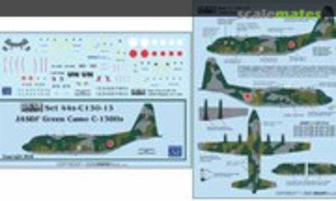 1:144 JASDF Green Camo Scheme C-130H (Draw Decal 44-C130-13)