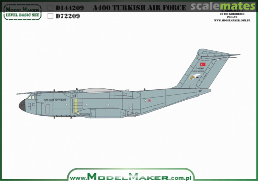 Boxart Airbus A400M Turkish Air Force D114209 ModelMaker Boxart Airbus A400M Turkish Air Force D114209 ModelMaker