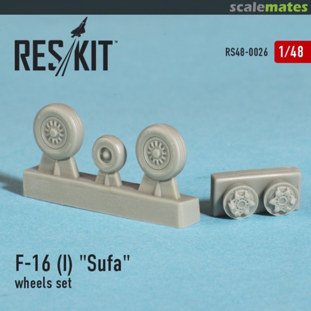 Boxart General Dynamics F-16 (I) "Sufa" wheels set RS48-0026 ResKit Boxart General Dynamics F-16 (I) "Sufa" wheels set RS48-0026 ResKit