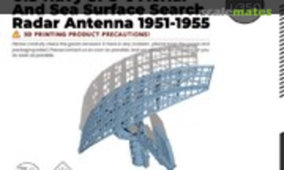 1:350 SPS-6 Aerial And Sea Surface Search Radar Antenna 1951-1955 (Yao's Studio/ 老姚手工坊 LY350211) LY350211