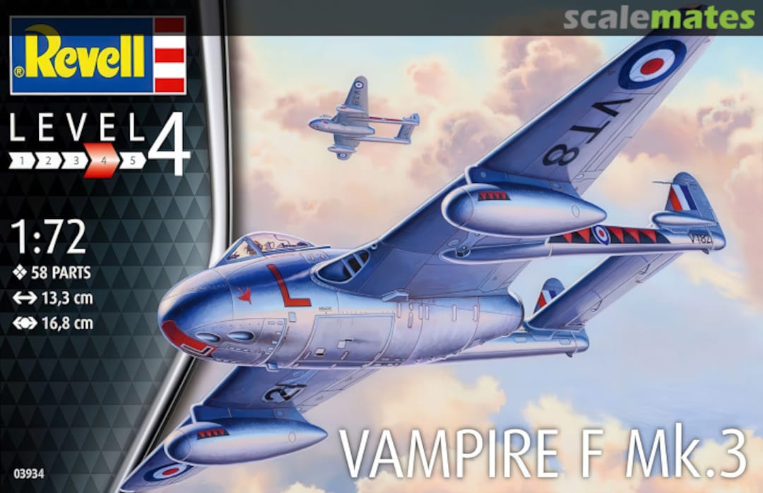 Boxart Vampire F Mk.3 03934 Revell