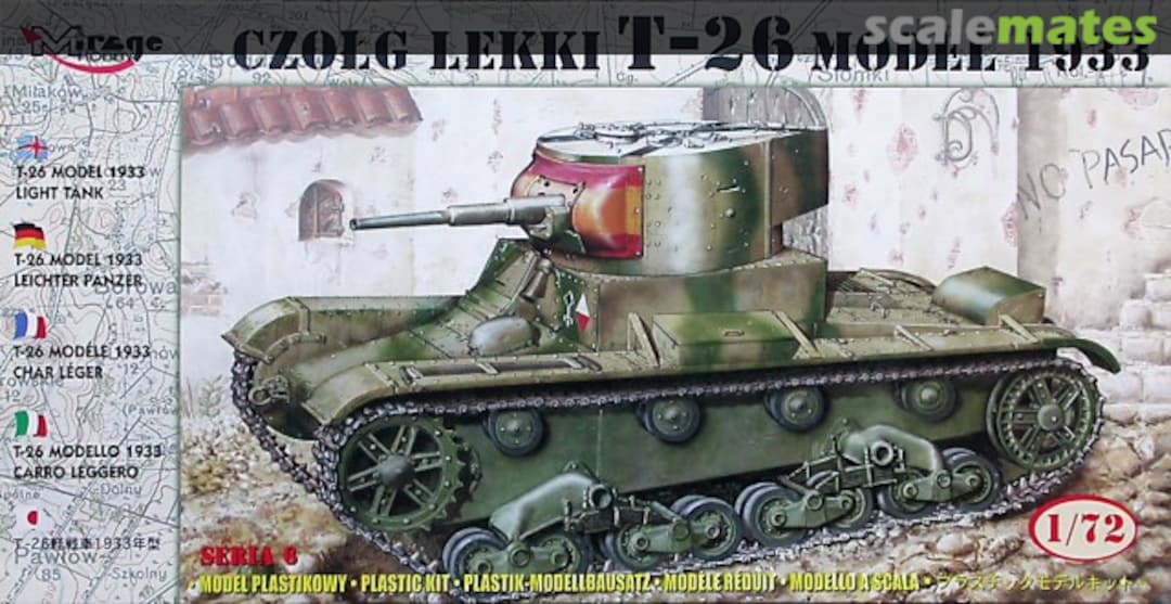 Boxart T-26 model 1933 72609 Mirage Hobby Boxart T-26 model 1933 72609 Mirage Hobby